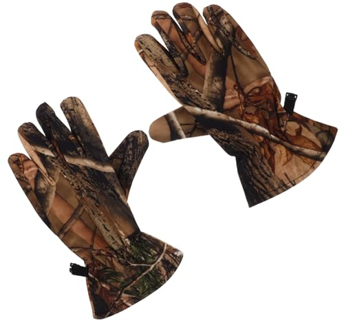 VANZACK 3 Paar Jagdhandschuhe Outdoor Tarnhandschuhe Warme Handschuhe rutschfeste Handschuhe wasserdichte rutschfeste Handschuhe Outdoor Jagd Tarnausrüstung Vollfinger Handschuhe