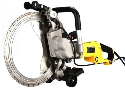 Electric Ring Saw Wall Cutting Machine, 5000W Electric Concrete Saw Concrete Cutter with Blade, 290MM Cut Depth, Electric Cut-Off Saw Groove Cutting Machine Slotter Cutter For Cutting Concrete, Stone