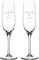 VILLA ROSA LOTTA Set de 2 Flûtes à Champagne Leonardo Premium Gravées | Cadeau Mariage Personnalisé pour les Mariés, Noms et Date | Verres à Pied Étiré Élégants