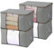 4 Pezzi Scatole per Vestiti 90L – Contenitori Organizer Armadio – Scatole per Armadio – Soluzioni Pratiche per Abiti e Biancheria da Letto