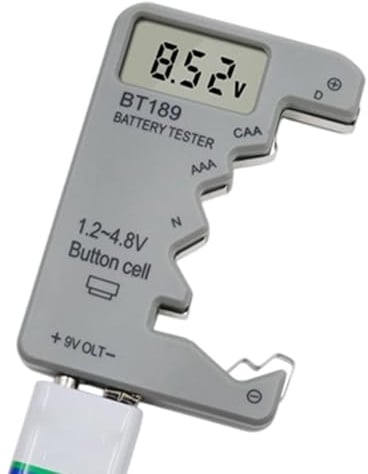 -Batterietester - Batterieladungsprüfer - Mit LED Anzeige Hochpräzises Energiesparendes Messgerät Für RC Uhren Hörgeräte Haushalt