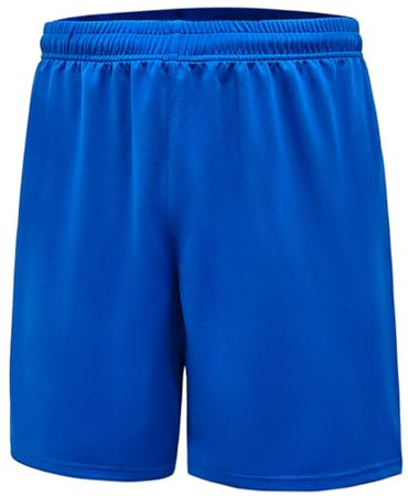 Himcus Boys Quick-Dry PE Football Shorts Kids Running Sports Shorts(110,4-5 Years,Royal Blue)