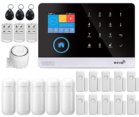 Sistemas Alarma Hogar Sistema De Alarma For Seguridad Antirrobo En El Hogar WiFi gsm Inalámbrica Tuya Smart House App Control(O...)