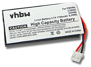 vhbw Akku kompatibel mit Philips Pronto TSU-9400 | TSU-9300 Fernbedienung Remote Control (1700 mAh, 3,7 V, Li-Ion)