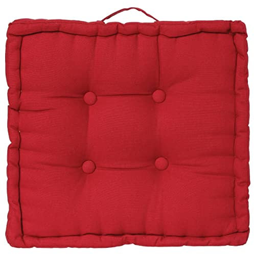 Atmosphera - Rotes Bodenkissen 40 × 40 cm - Rot