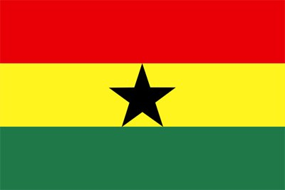 trends4cents GHANA Afrika Africa Fahne, 250 x 150 cm
