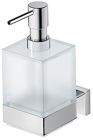 Duravit 0099541000 Seifenspender Karree für Wandmontage, Glas matt, Chrom 10,3 cm