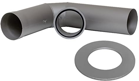 HARK Anschlussset 1 Standard, Ø 150 mm, Abgang Oben Titan