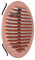 La Ventilazione GARTU160R-Y Griglia Tonda Universale con Molle, Alluminio ramato, ø175 mm