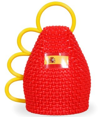 Alsino 2 Stück Caxirola Spanien CAX-ES01 WM 2014 Caxixi Maracas Fanartikel Rassel