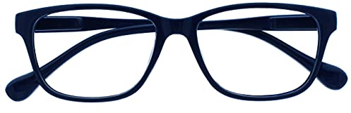 UV Reader Marineblau Leicht Kurzsichtigkeit Fernbrille Designer Stil Herren Frauen Mit Etui UVMR027 -2,50