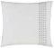 ESSENZA Bettwäsche Set Hildes White Weiß Silber Baumwolle Perkal Verspielte Stickerei Premium Design, Größe:155x220 cm + 80x80 cm