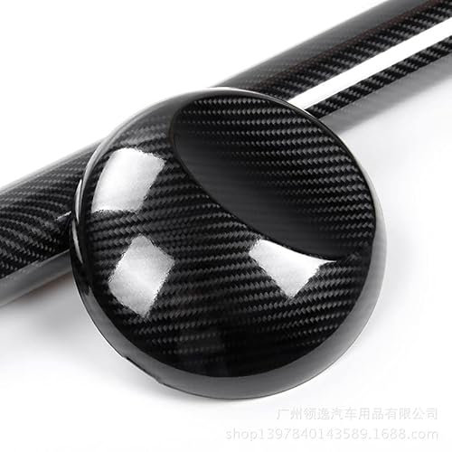 Stickers Pellicola 5D Carbonio Adesiva Foglio, Minller (2 Pezzi) Rivestimento Adesivo 5D di Vinile in Fibra di Carbonio per Auto, Impermeabile, Anti Bolle (100 x 30 cm) Nero