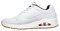 Skechers Uno Stand On Air, Zapatillas Hombre, White Durabuck Navy Red Trim, 42 EU