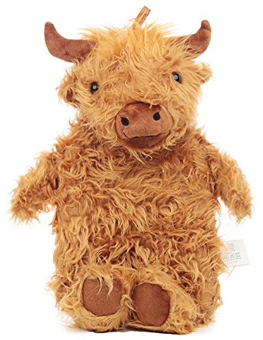 Snuggables Highland Cow 1L Novelty Cover Hot Water Bottle Brown