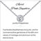 Qings Collier de Naissance de Avril 925 en Argent Sterling Saphir Rose Pierres PrÉCieuses Colliers de Pierre de Naissance Pendentif Femmes Colliers pour Femmes Anniversaire