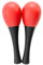 Mad About MAR01 Mini Maracas in Red, Egg Shaker Maracas, Pair of Percussion Shakers for Schools and Percussion Groups
