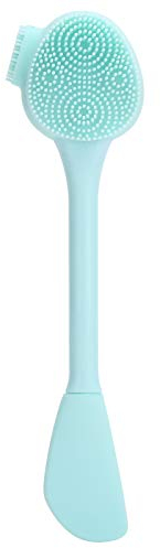 Manuelle Silikon Gesichtswäscher Gesichtsreinigungsbürste Silikon DIY Mischstift Make-up Reinigungsbürste(Grün)