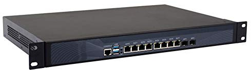 HUNSN 1U Rackmount Firewall, VPN, Network Security Appliance, Router PC, Core I5 2520M, RS07, AES-NI/8 LAN/2 Optical SFP/2 USB3.0/COM/VGA, 0 RAM, 0 Storage, Barebone No System