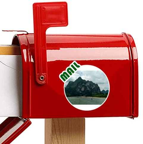 Beauty Gift Berge und Flüsse Fotografie Aufkleber Briefkastenaufkleber Kleber
