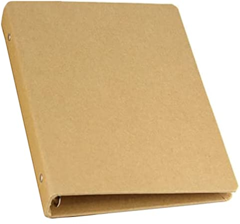 Anawakia Ringbuch A5 A6 Ringordner Basic 6-Ring-Mechanik Kraftpapier Ordner Ringbuch (A6 / 13 * 18.5cm)