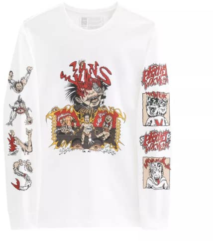 Vans DWIKY KA Off The Wall Gallery Men's Long-Sleeved T-Shirt Size, white, M