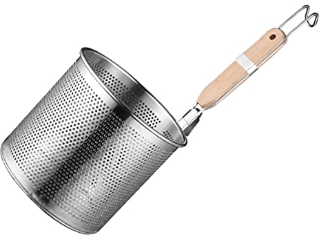 Passoire À Nouilles En Acier Inoxydable 1 Pièce Poignée Maille Fine Passoire De Cuisine Nettoyage Facile Outil De Cuisine Domestique Style Aléatoire