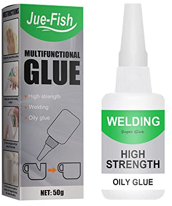 Aosbset 30/50 g Universal-Superkleber, Schweißen, Öliger Kleber, wasserdichter Kleber, superstarker Kunststoffkleber, universeller starker Kunststoffkleber für Harz, Keramik, Metall, Glas