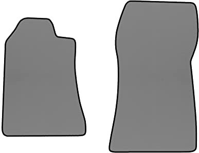 F-CORE Fußmatten - vordere Autos für Mercedes Class CLK W208/C208/A208 06.97-05.02 Coupe Cabrio GRAU