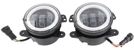 Qiilu Phare antibrouillard de conduite ultra-lumineux de 3,5 pouces - Projecteur antibrouillard LED universel pour voitures, motos, quads, camions et véhicules tout-terrain