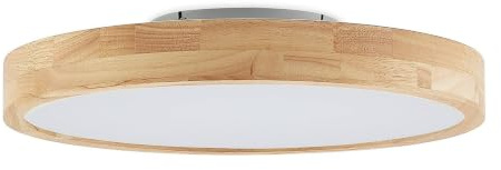 Ceiling Light 'Lanira' dimmable (Modern) in Brown Made of Wood for e.g. Living Room & Dining Room (1 Light Source,) from Lindby | Ceiling lamp, lamp