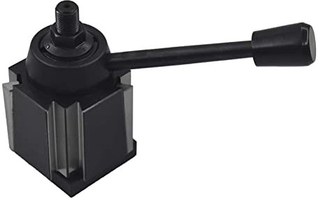 AXA 250-111 Quick Change Tool Post, High Speed Steel Wedge Type Mini Lathe Tool Post for Quick Change Tool, High Processing Stability