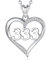 INFUSEU Engelszahl Kette, 925 Silber Zahlen Charm Halskette 333 Glücksanhänger Choker Schmuck für Frauen