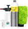 Koch Chemie Gentle Snow Foam Aktivschaum (1L) hochkonzentrierter Snow Foam + chemicalworkz Waschhandschuh + Schaumsprüher - schonende Autowäsche - Vorreiniger, Shampoo, pH-neutral, waschen | 5-teilig