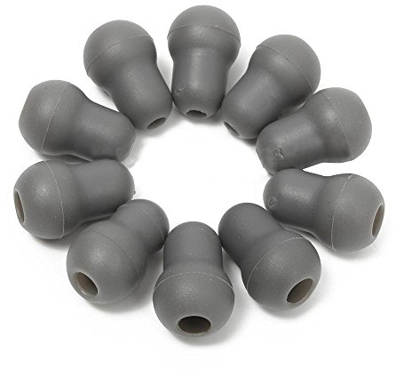Stethoskop-Ohrstöpsel, Ersatz-Ohrstöpsel, superweich, für Littmann-Stethoskop, 10 Stück, Grau