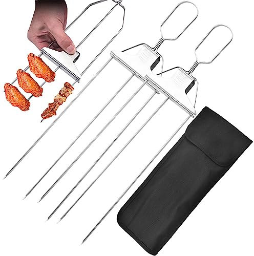 Grillspieße zum Grillen – Grillspieße aus Edelstahl mit 3 Wege