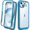 Diaclara Designed for iPhone 15 phone Case, Full Body Rugged Case with Built-in Touch Sensitive Anti-Scratch Screen Protector, with Camera Lens Protector for iPhone 15 6.1 (Blue)