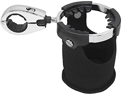 SIMBAE Porte-gobelet de moto - Support de guidon rotatif à 360 ° - Universel - Pour moto, quad, UTV, kayak, marine, bateau, 7/8 à 1 1/4