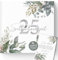 Trendanchor Persönliches Gästebuch zum 25. Hochzeitstag - Geschenk-Ideen für Eltern oder Freunde, Hochzeits-Deko - Blanko ohne Fragen zum Ausfüllen 72 Seiten (25 Silberhochzeit/Eukalyptus, 21x21cm)