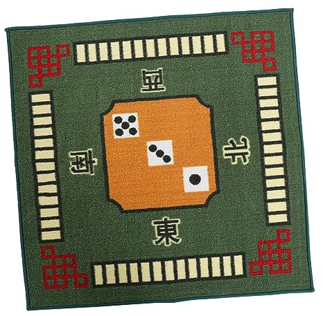 Abaodam Mahjong Tischdecke Paigow Tischsets Mahjong Tischdecke Majiang Tischmatten Fliesen Gaming Abdeckung Quadratische Tischauflage Brettspiele rutschfeste Matte Mah Jongg