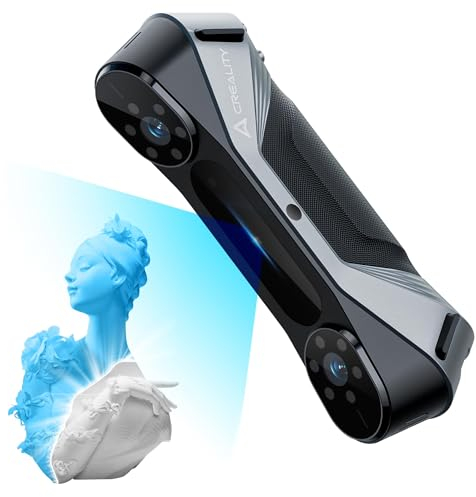 Creality CR-Scan Raptor 3D Scanner für 3D Druck, Handheld Scanner, 0,02 mm Genauigkeit, Anti Shake Tracking, bis zu 60 fps Scangeschwindigkeit, Unterstützung von 5-2000 mm Objekten, für Windows Mac