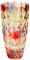 QEEYON Jarrón de Cristal de Colores, Grandes Jarrones de Cristal Coloridos para Arreglos Florales, Jarrón Unico de Arco Iris para Centros de Mesa, Sala de Estar, Cocina, Oficina, Boda (25 x 12 cm)