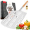 SEFINSECIMI 12x14 Inch Perforated Pizza Peel – Lightweight Aluminum Pizza Paddle with Wooden Handle – Heat-Resistant, Non-Stick & Professional-Grade for Pizza Ovens, Baking & Grills