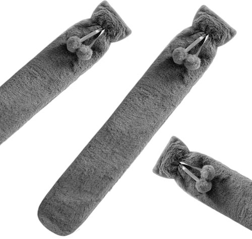 HomeVibe 2L Long Hot Water Bottle – BPA-Free Rubber, Soft Fabric Cover, Ideal for Pain Relief, Warmth & Relaxation, Perfect for Back and Abdomen