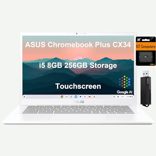 ASUS Chromebook Flip Vibe CX55 2 en 1 visualización táctil Cloud Gaming Laptop (visualización FHD de 15.6 pulgadas de 144Hz, Intel Core i5-1135G7 (i7-1065G7), 8GB de RAM, 512GB SSD) retroiluminada KB,
