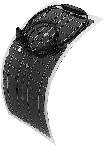 Kit de Panneaux Solaires Flexibles pour Camping-cars et Bateaux – Système de Production d'énergie Solaire Extérieure | Panneau Solaire Monocristallin Léger de 100 W