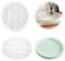 Forbabe Molde de silicona redondo, bandeja de silicona de 22,5 cm, moldes de silicona, bandeja de silicona con borde, molde de silicona para frutas, té, joyas