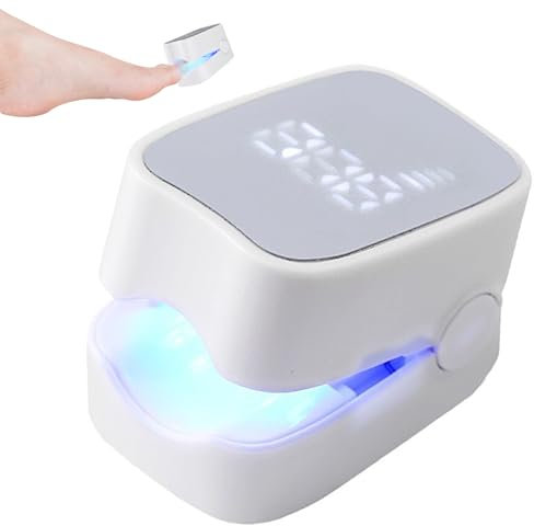 Nagelpilz Laser BehandlungsgeräT Mit Zeitanzeige, Nagelpilz Behandlung Schnell Intensiv, Wiederaufladbares Nagelreinigungs PflegegeräT, 470nm Blau 905nm Infrarotlicht, FüR Finger FußNäGel