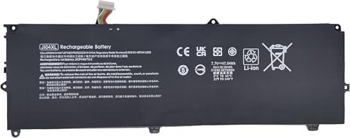 7.7V 47.04Wh 6110mAh 4-Cell J104XL Laptop Battery Compatible with HP Elite X2 1012 G2 G2-1LV76EA Series 901307-541 901247-855