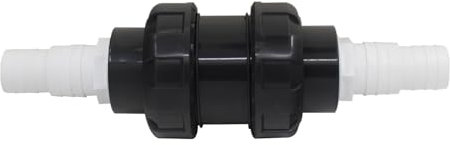 Rückschlagventil für Pool Schlauch mit Schlauchtülle schlauchanschluss für Garten Bewässerung kugelrückschlagventil schlauchverbinder Kunststoff (32 38mm)